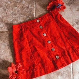 Red copper key skirt